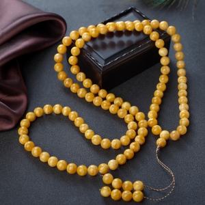 9mm老蜜蜡108佛珠