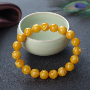 9mm老蜜蜡单圈手串