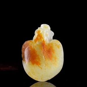 籽料和田白玉龙龟吊坠