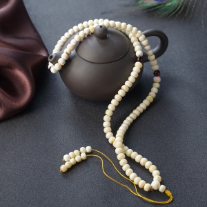 白蜜鼓珠108佛珠