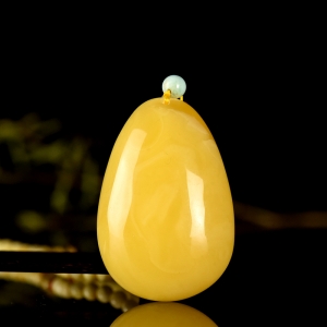 白花蜜蜜蜡水滴吊坠