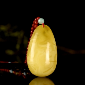 白花蜜蜜蜡水滴吊坠