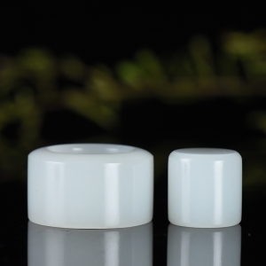 籽料和田白玉扳指套装