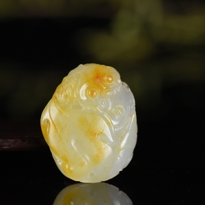 籽料和田玉金玉满堂吊坠