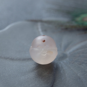 冰飘料南红佛头珠