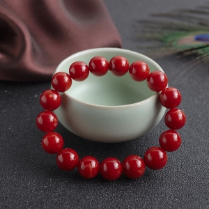 10.5mm阿卡牛血红珊瑚单圈手串