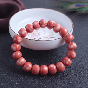 MOMO珊瑚鼓珠单圈手串