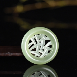 山料和田青玉节节高吊坠