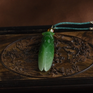 山料和田碧玉一鸣惊人吊坠