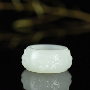 山料和田白玉守护扳指