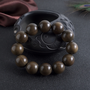20mm老山檀单圈手串