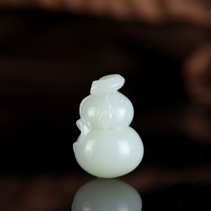 山料和田白玉福禄吊坠