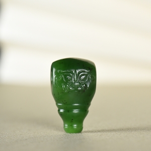 山料和田碧玉守护三通配件