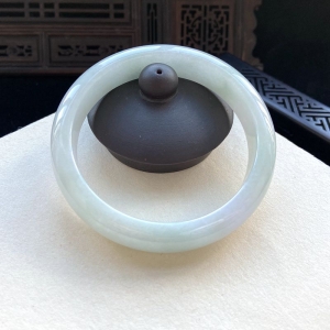 55mm糯种翡翠平安镯