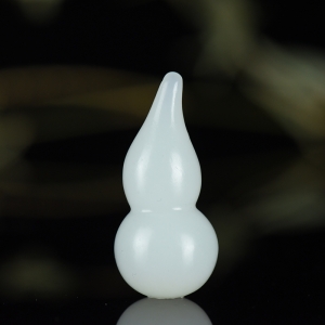 山流水料和田白玉葫芦吊坠