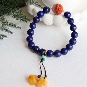 青金石单圈手串