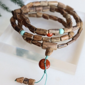 沉香随形多圈手串