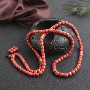 MOMO珊瑚桶珠108佛珠