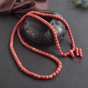 MOMO珊瑚桶珠108佛珠