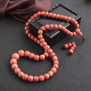 MOMO珊瑚桶珠塔链