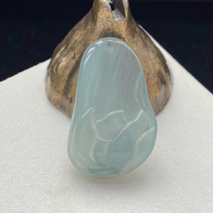 冰种翡翠一品清廉吊坠