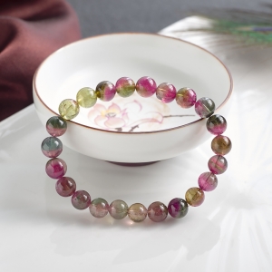 7.5mm西瓜碧玺单圈手串