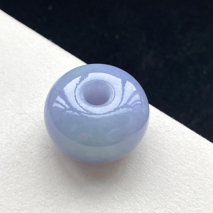 糯种紫罗兰翡翠平安扣吊坠