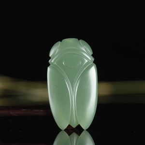 山料和田碧玉一鸣惊人吊坠