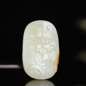 籽料和田白玉守护吊坠