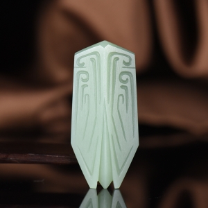 山料和田碧玉一鸣惊人吊坠