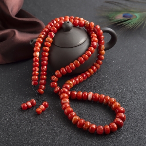 阿卡珊瑚算盘珠塔链