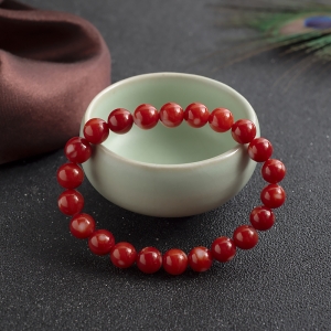 8mm阿卡珊瑚单圈手串