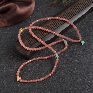 5mm红纹石多圈手串