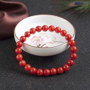 8mm阿卡珊瑚单圈手串