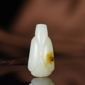 籽料和田白玉翁仲吊坠