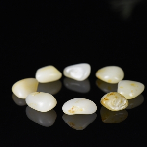 籽料和田白玉原石单圈手串