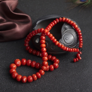 阿卡珊瑚算盘珠塔链