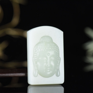 山料和田白玉释迦牟尼吊坠