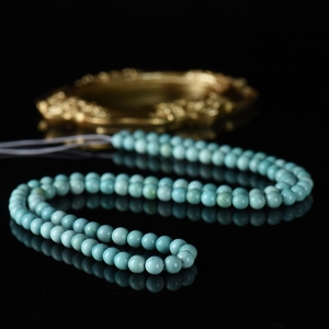 6.5mm中高瓷绿松石圆珠108手串