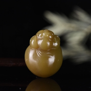 山料和田糖玉福猪吊坠