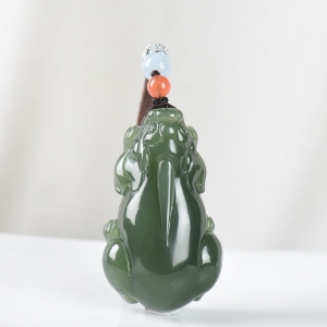 山料和田青玉貔貅手把件