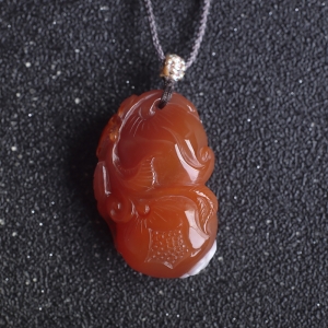 红白料南红葫芦吊坠