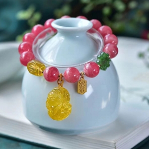 11.5mm红纹石单圈手串