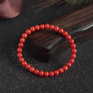 5.5mm沙丁珊瑚单圈手串