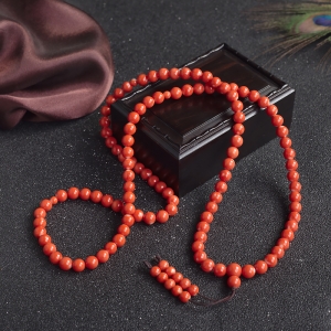 6.5mmMOMO珊瑚108佛珠