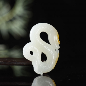 籽料和田白玉腰缠万贯吊坠