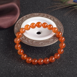 8.5mm冰红南红单圈手串