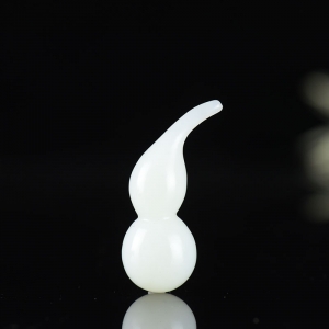 山流水料和田白玉福禄吊坠