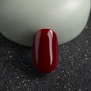 阿卡牛血红珊瑚蛋面形戒面