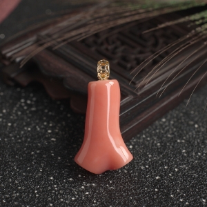 18KMOMO珊瑚树枝吊坠